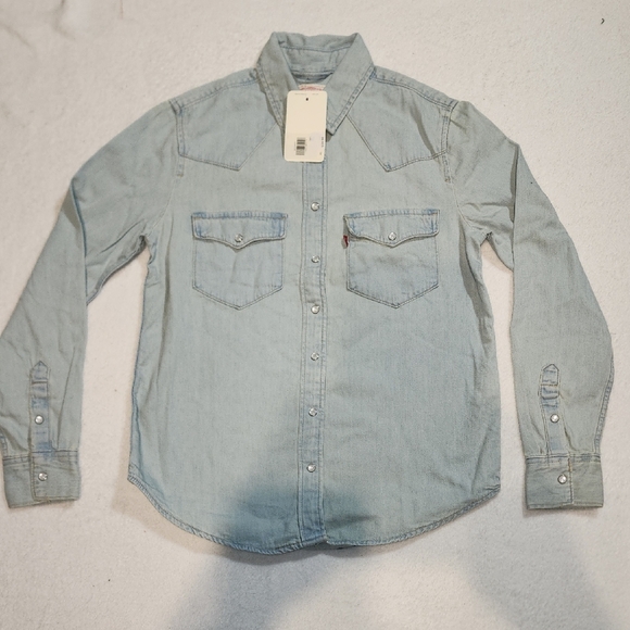 Light Blue Denim Shirt - Picture 1 of 7